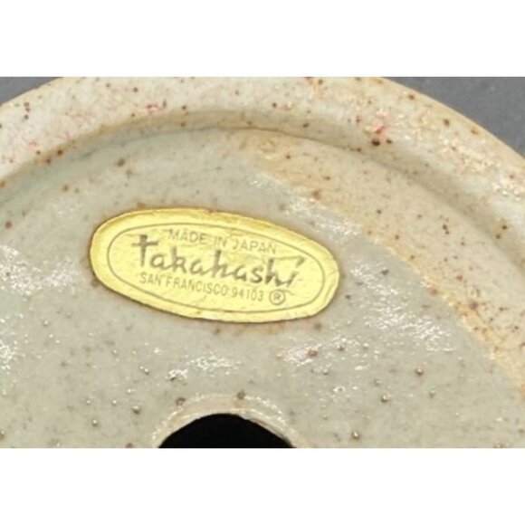 Vintage Takahashi Mini Planter Pot For Herbs Speckled Glazed Japan 2.5"H X 3"W - Picture 7 of 7